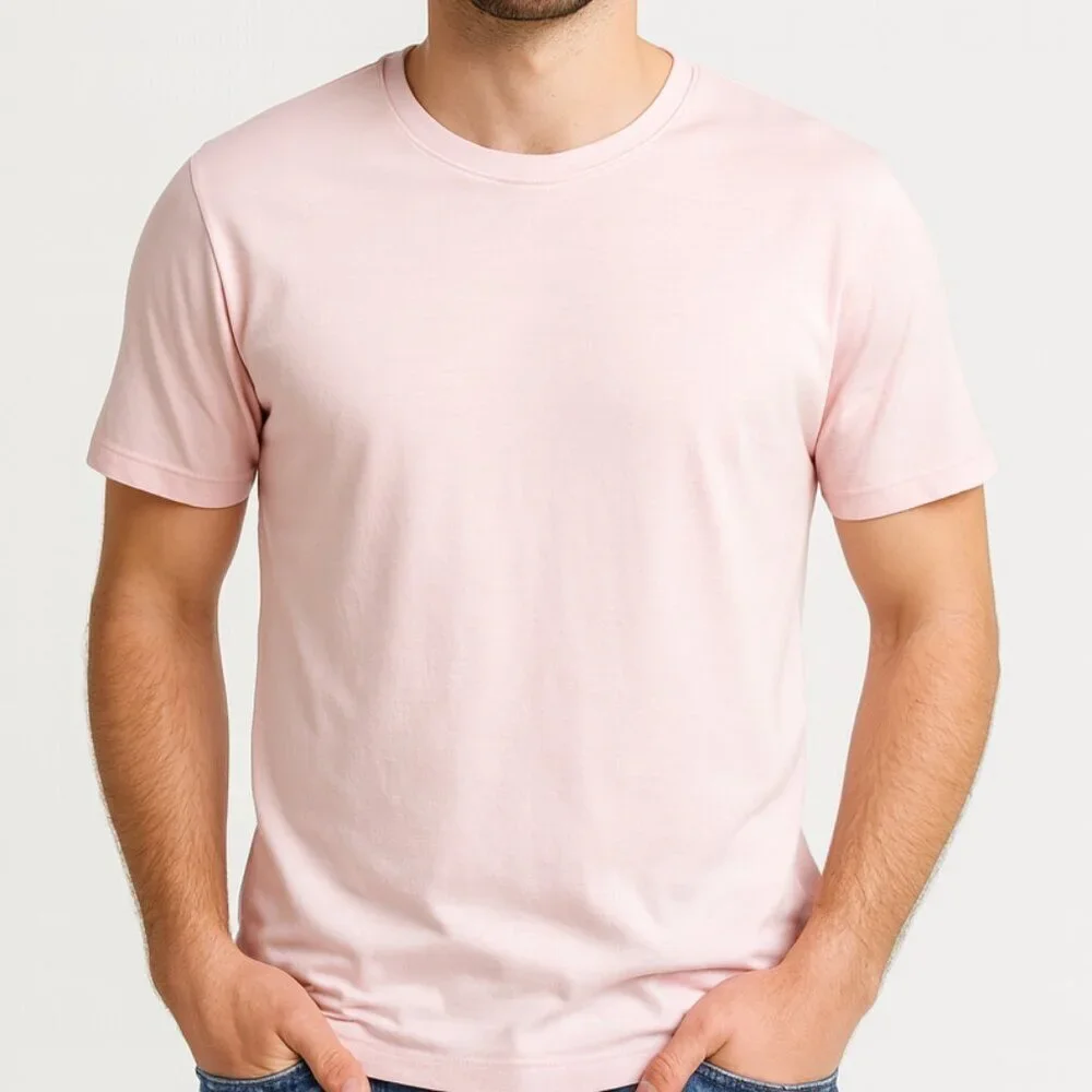Banana Republic Pink Crew Neck Dress T-Shirt Size Medium
